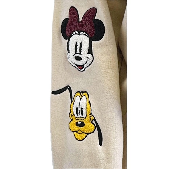 Womens Disney Mickey Minnie Pluto Full Zip Up Hoodie - Picture 2 of 8